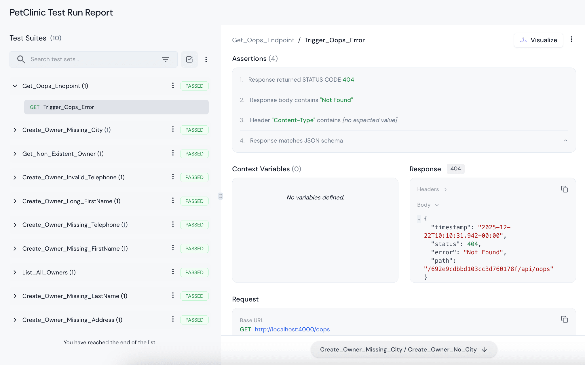 Run Tests & Get Reports