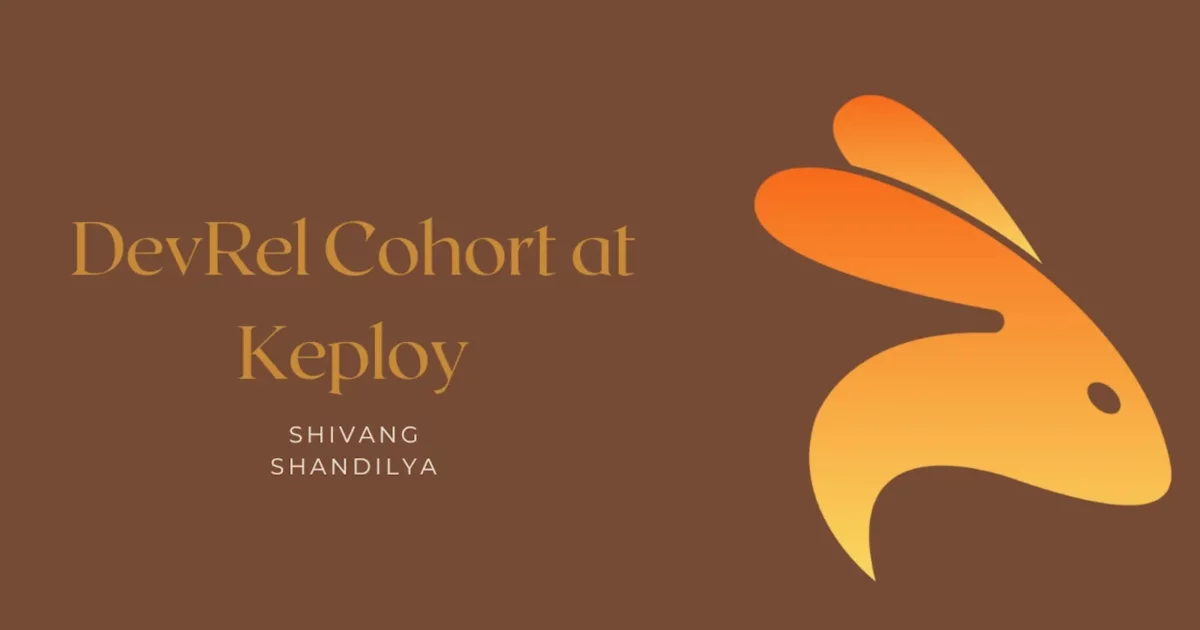 Cover Image for My Journey of DevRel Cohort at Keploy