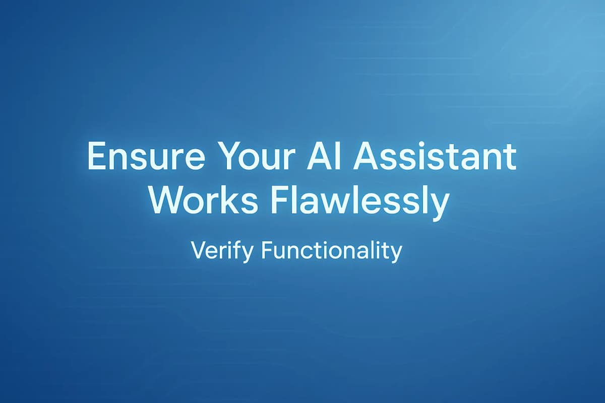 Cover Image for AI assistant functionality and validation: A Complete Guide
