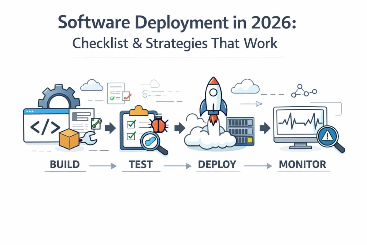 Cover Image for Software Deployment in 2026: Checklist & Strategies That Work