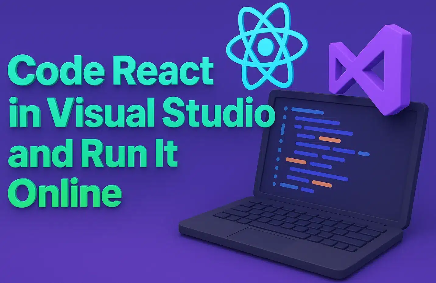 Cover Image for Running React Code in Visual Studio Code and Online