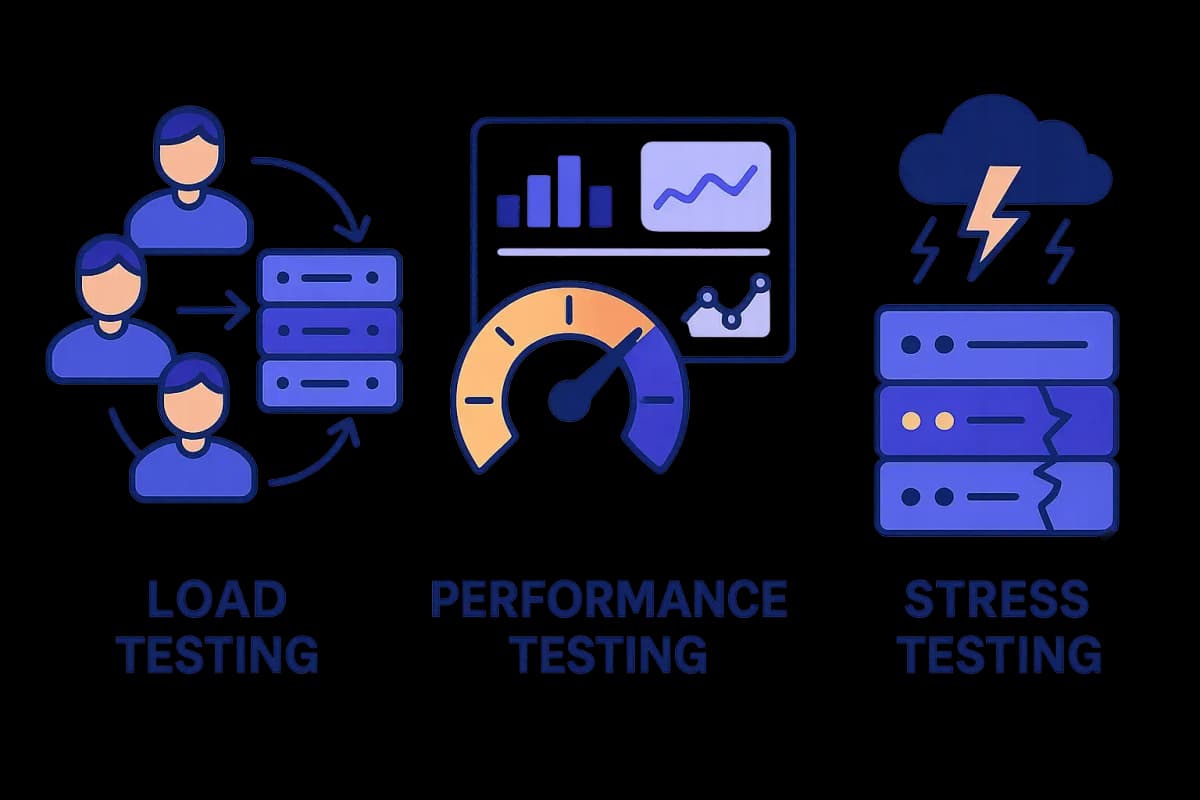 Cover Image for Load vs Performance vs Stress Testing: Differences & Examples