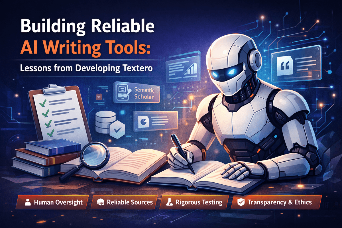 Cover Image for Building Reliable AI Writing Tools: Lessons from Developing Textero