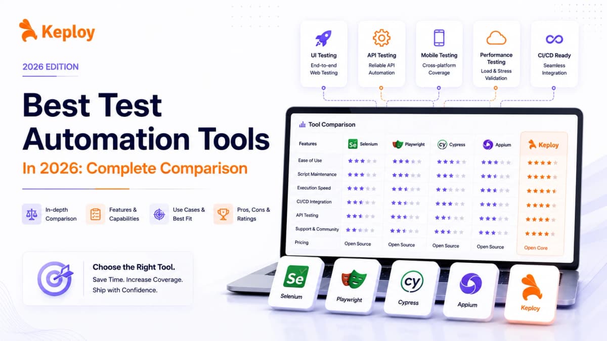 Cover Image for Best Test Automation Tools in 2026: Complete Comparison