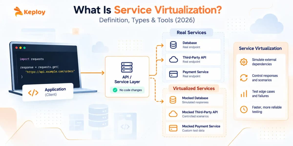 Cover Image for What Is Service Virtualization Definition, Types & Tools (2026)