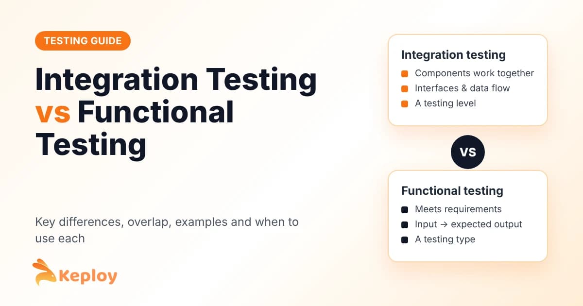 Cover Image for Integration Testing vs Functional Testing: Key Differences