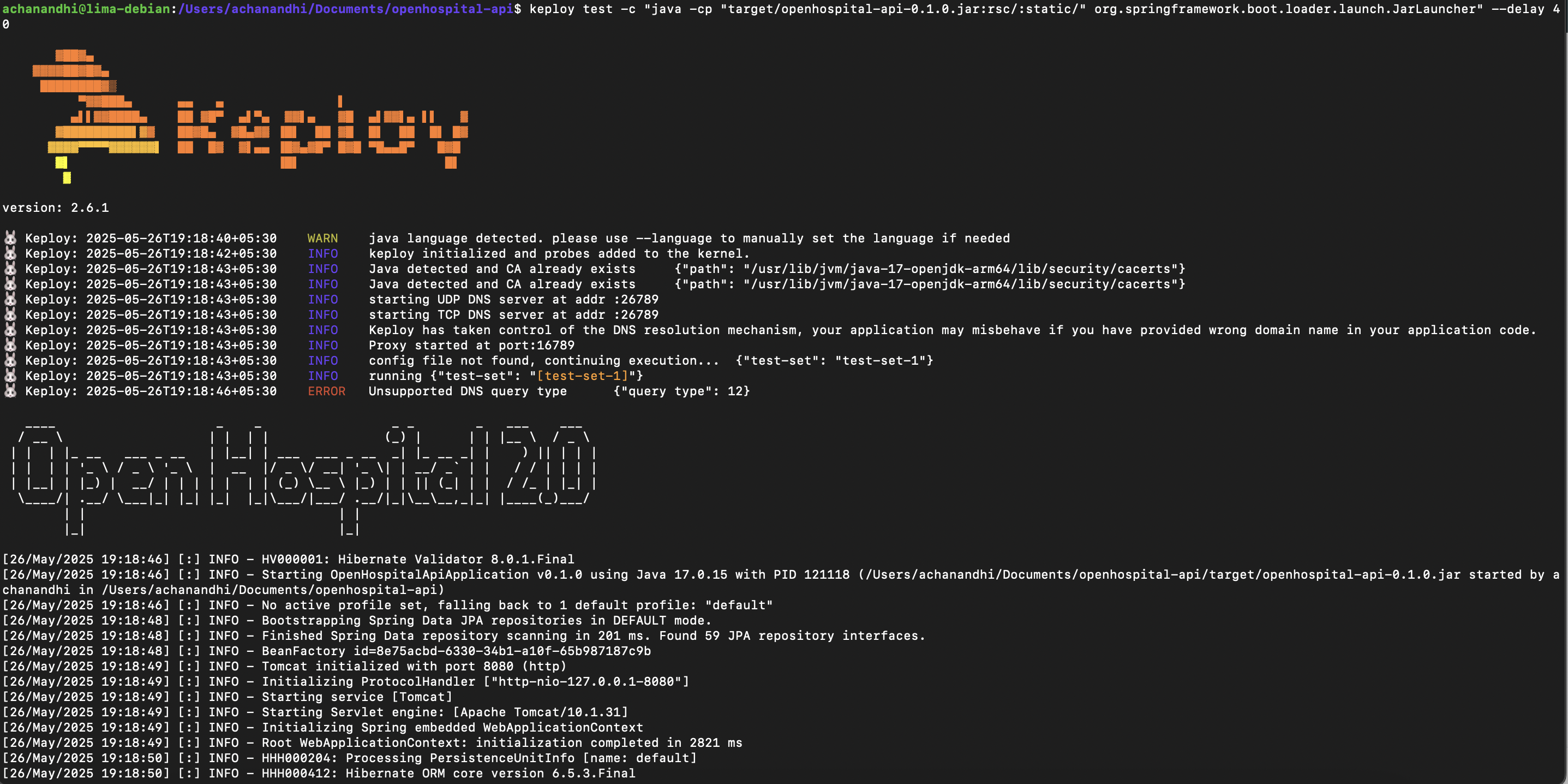 Sample Keploy Test Java