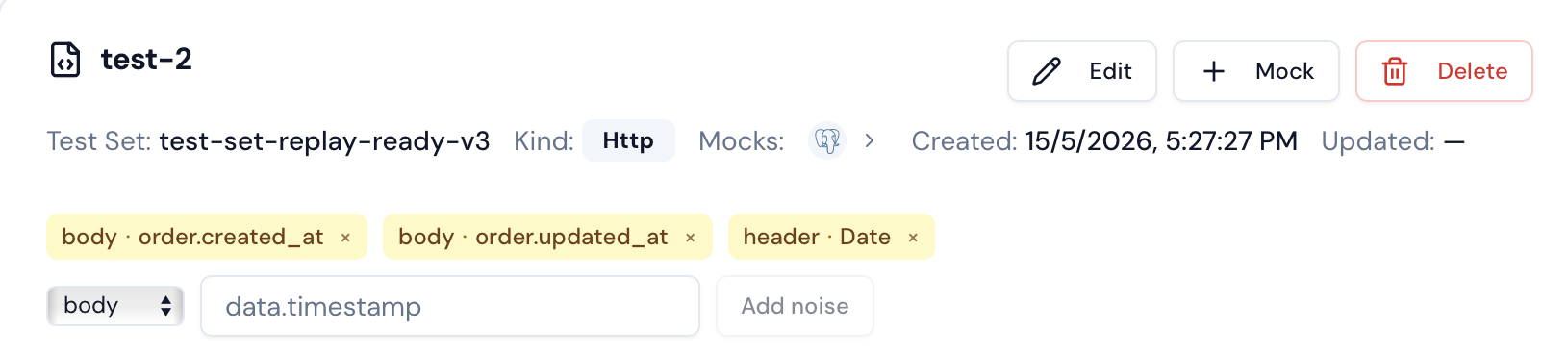Edit mocks and test cases from the dashboard