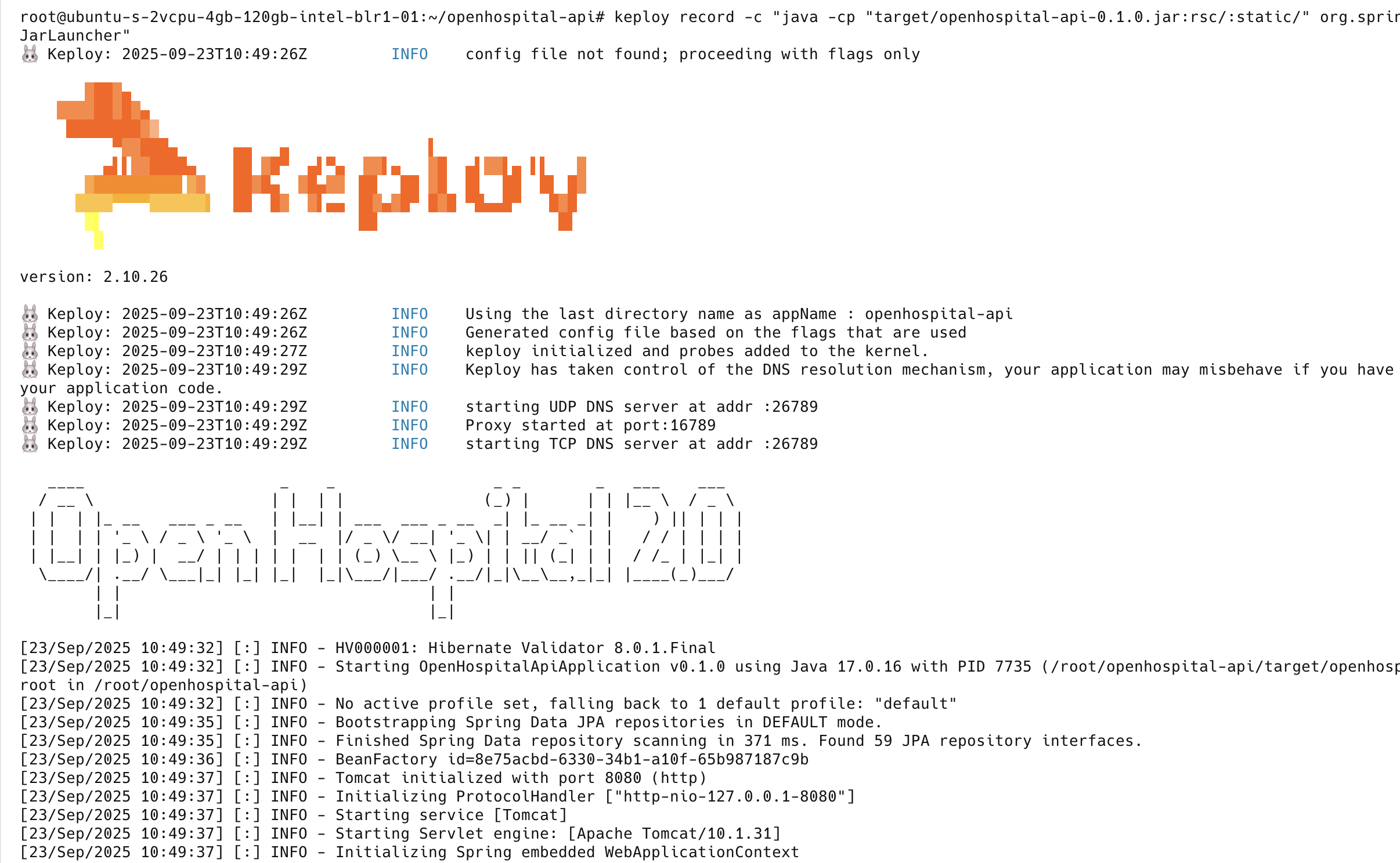 Sample Keploy Record Java