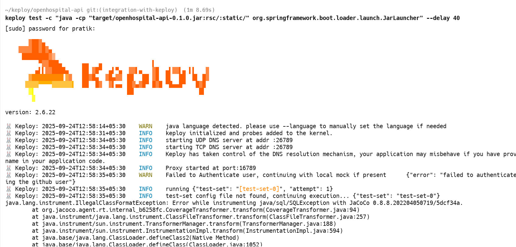 Sample Keploy Test Java