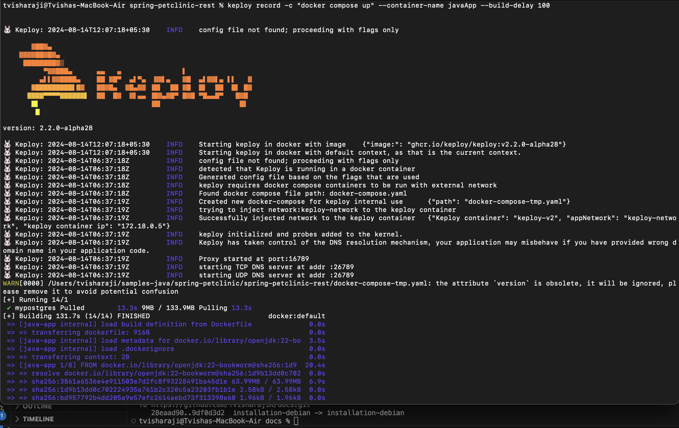 Sample Keploy Test Result Node JWT