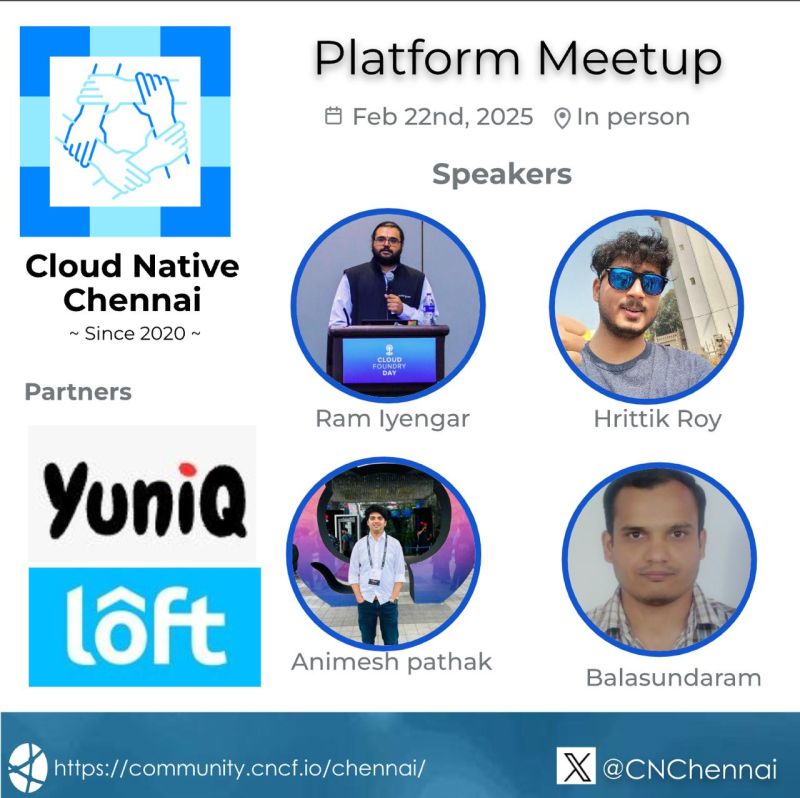 Cloud native Platform meetup Chennai