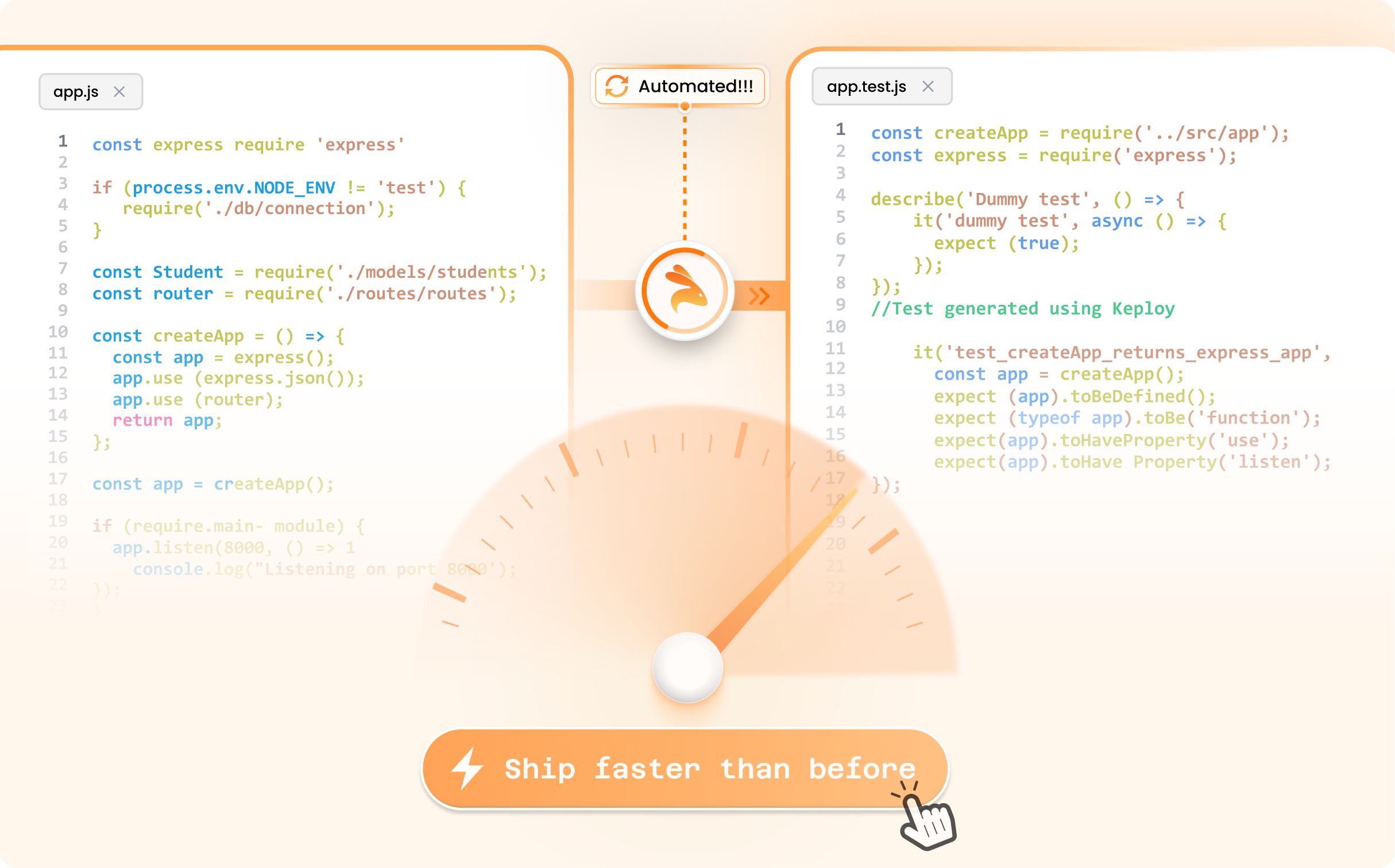 Effortless Real-Time Test Creation